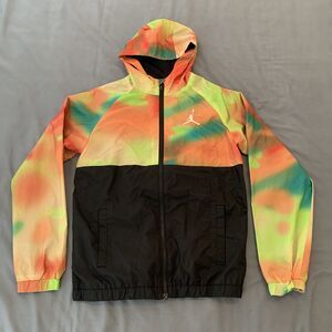 Jordan Hooded Windbreaker Jacket‎ Youth XL 13-15 Nike Colorblock Basketball